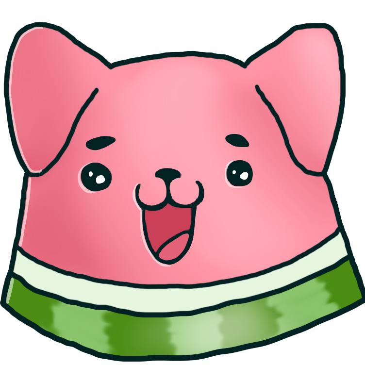 watermelon dog emote